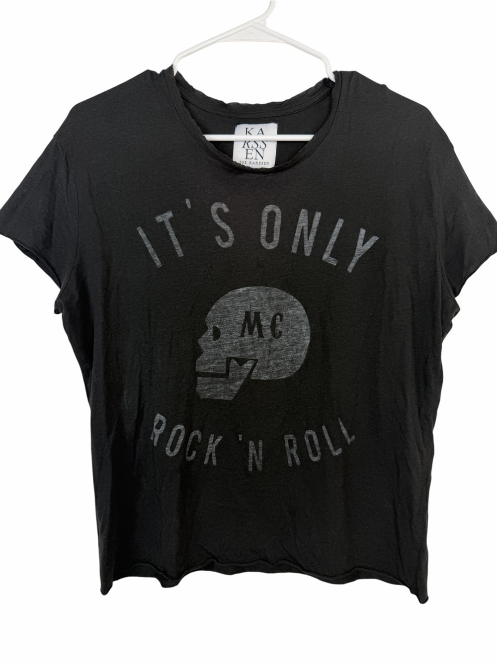 Zoe Karssen “It’s Only Rock ’N Roll” Vintage Graphic Tee Size Small - Picture 2 of 11